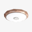Plafonnier LED rond géométrique rose gold dimmable