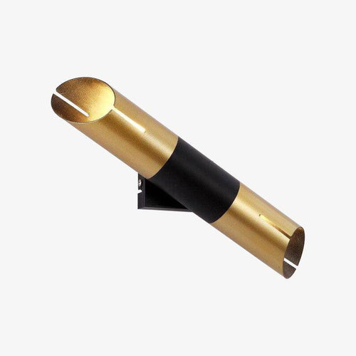 Applique LED en forme cylindrique doré Loft