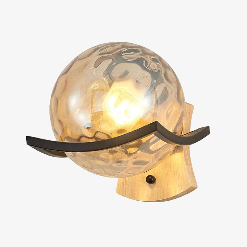 Applique murale design LED boule en verre cristal Luxury