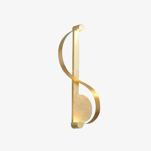Applique murale design LED dorée style Moma