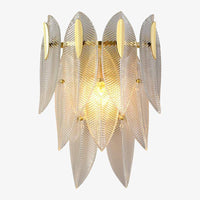 Applique murale design LED en feuille de verre Coffee