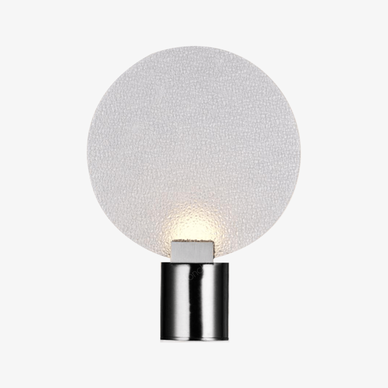 Applique murale design LED en métal avec disque en verre Sconce