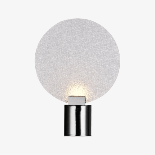 Applique murale design LED en métal avec disque en verre Sconce