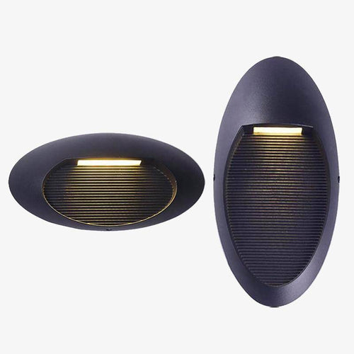 Applique murale extérieure à LED ovale Porch