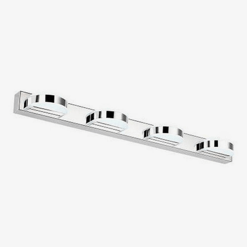 Applique murale LED chromée avec lampes pour miroir