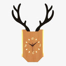 Applique murale LED corne de cerf et horloge