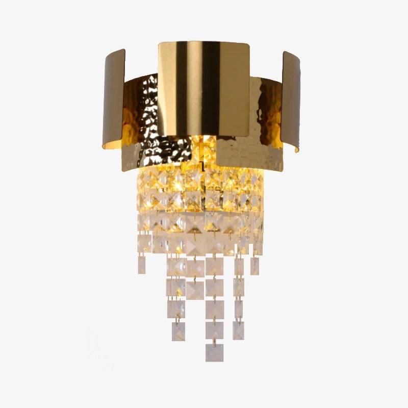Applique murale moderne LED avec goutes en cristal Vega