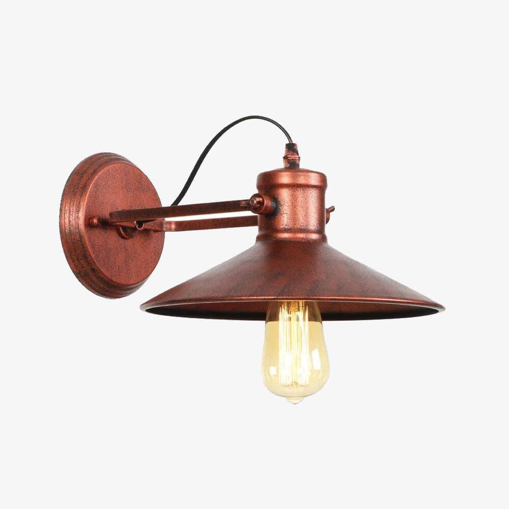 Applique murale rétro LED en métal avec ampoule en verre style industriel Edison