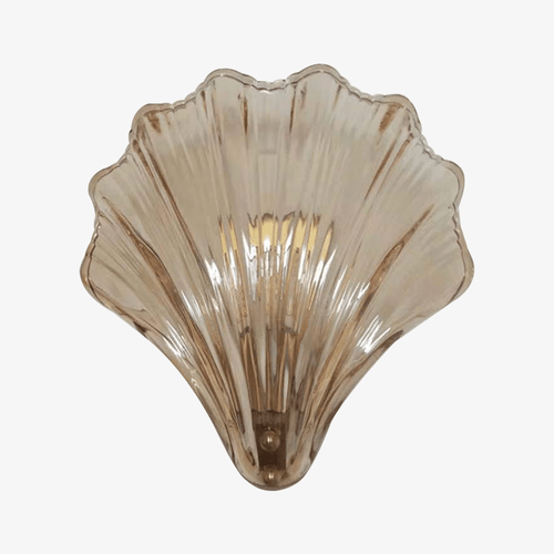 Applique murale vintage LED en verre style coquillage Glass
