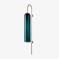 Applique tube en verre et base dorée Room