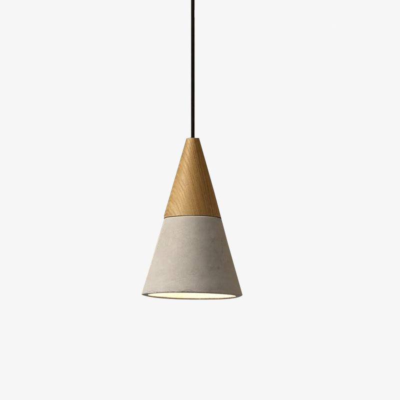 Suspension design en bois et ciment de plusieurs formes Studio
