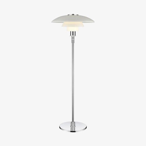 Lampadaire chromé design moderne Hotel