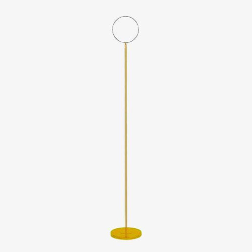 Lampadaire design LED fin doré