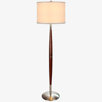 Lampadaire LED abat-jour en tissu Standing