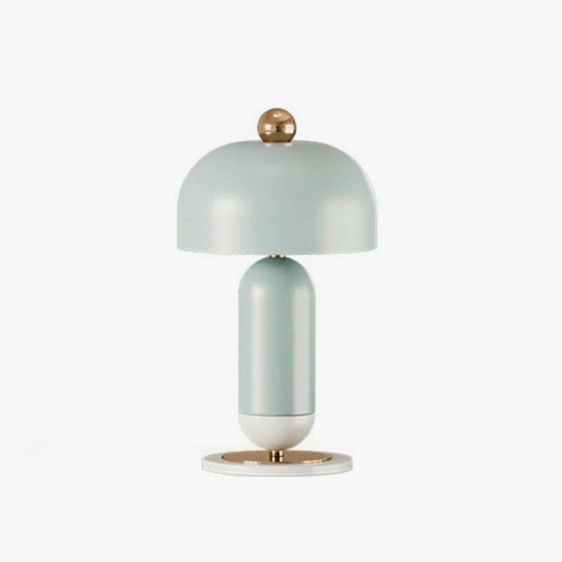 Lampe à poser design LED avec abat-jour arrondi minimaliste