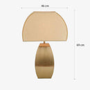Lampe à poser moderne avec abat-jour dome Julieta