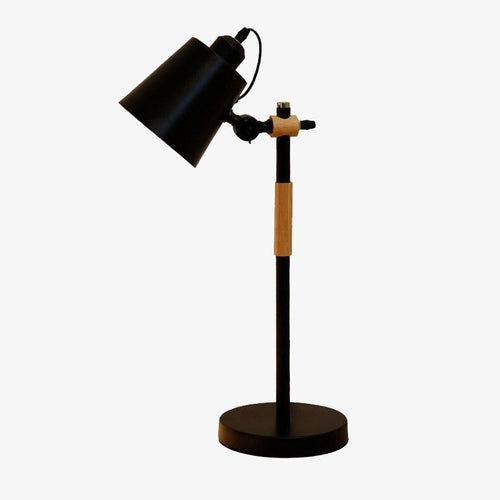 Lampe de chevet LED en bois et métal Jolanne