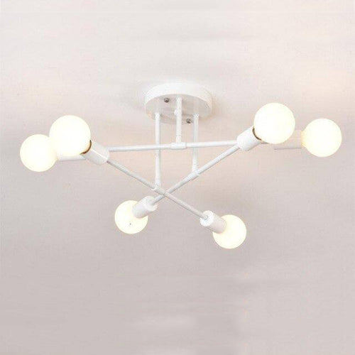 Plafonnier design en métal à plusieurs lampes Rod