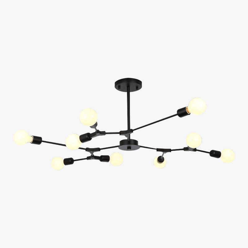 Lustre design à LED avec branches noires Pendente - vue 2 sur 6