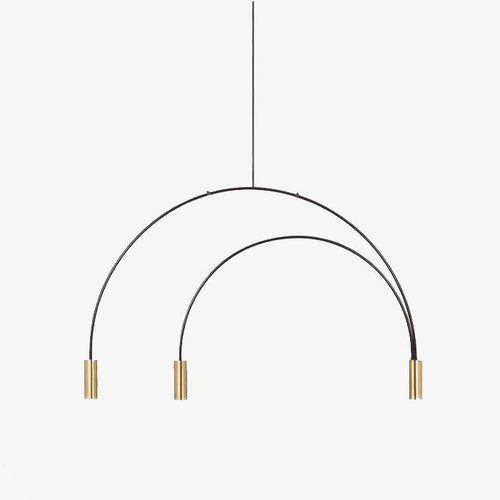 Lustre design branches fines en forme de U