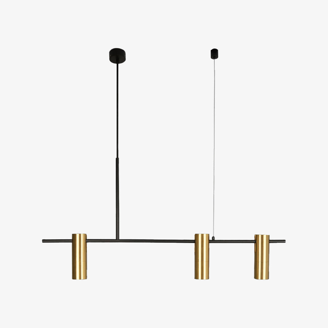 Lustre design minimaliste avec spots doré Prism