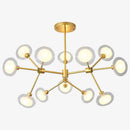 Lustre LED design branches et lampes en verre Lighting