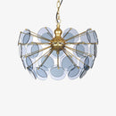 Lustre moderne en forme de dent de lion en verre Nahia