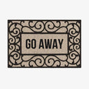 Paillasson rectangle "Go away" beige Away