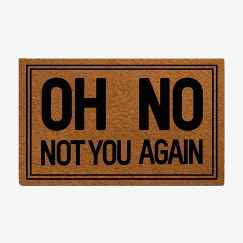 Paillasson rectangle marron Funny