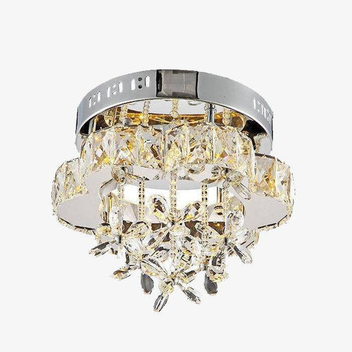 Plafonnier LED en cristal en forme de fleur