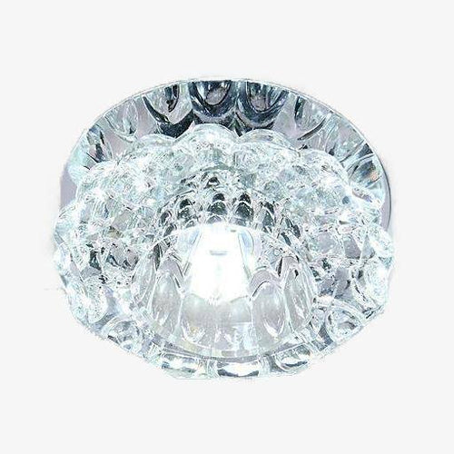 Plafonnier LED en cristal et mirroir