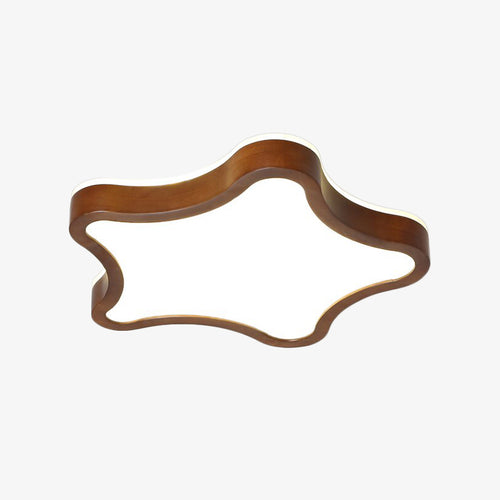 Plafonnier scandinave LED avec formes originales en bois Amade