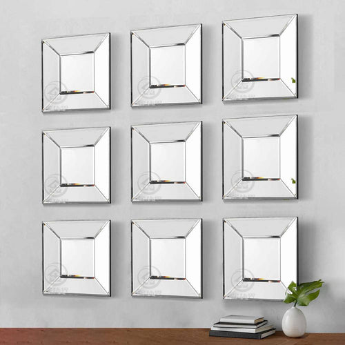 Miroir mural carré design 3D Creative