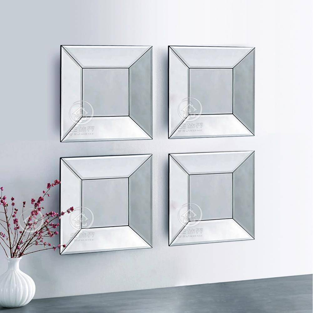 Miroir mural carré design 3D Creative - vue 3 sur 5