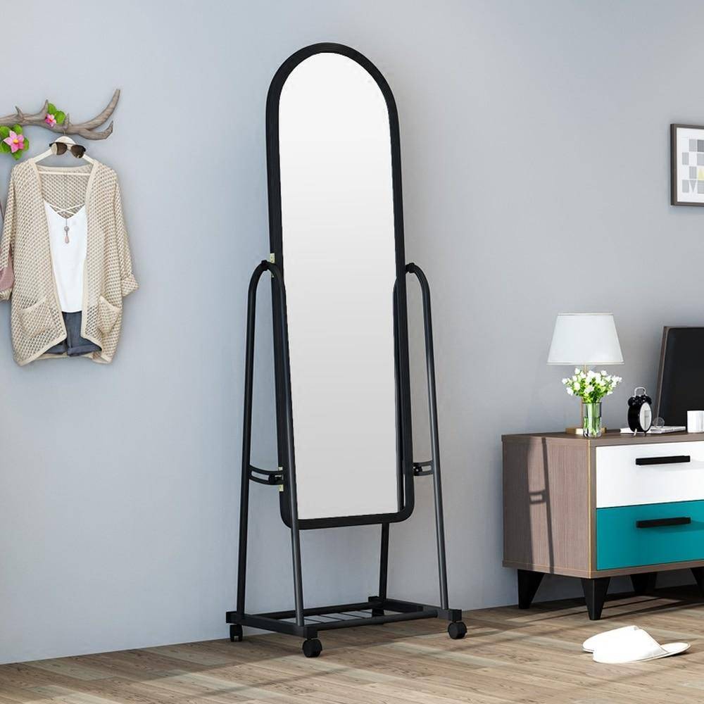 Miroir sur pied avec roulette Dressing - vue 5 sur 7