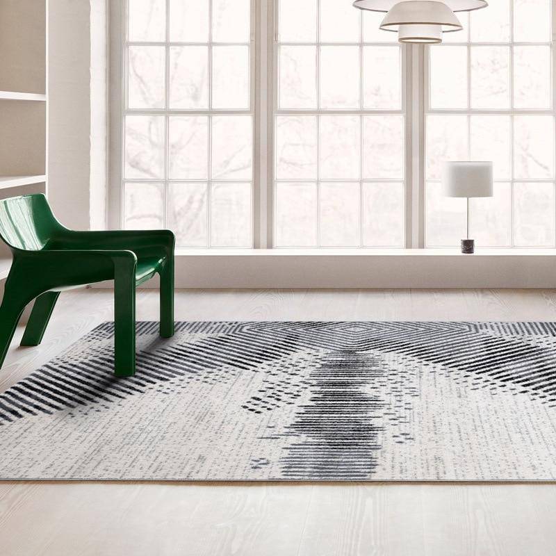 Tapis rectangle moderne aux formes abstraites Vassily A