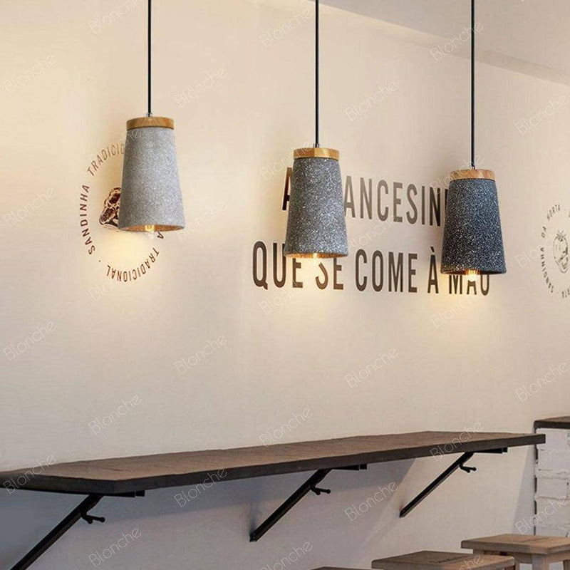Suspension design LED en ciment style Loft Decor