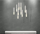 Suspension LED design cylindre blancs Vintage