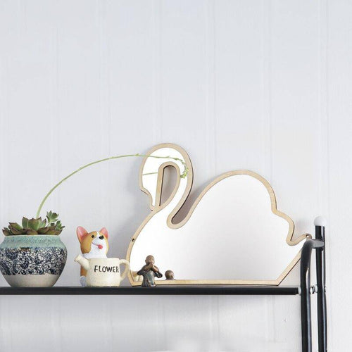 Miroir mural en forme de cygne Decoration