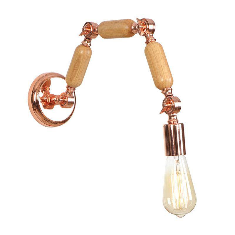 Applique murale design bras articulé rose gold Aisle - vue 6 sur 12