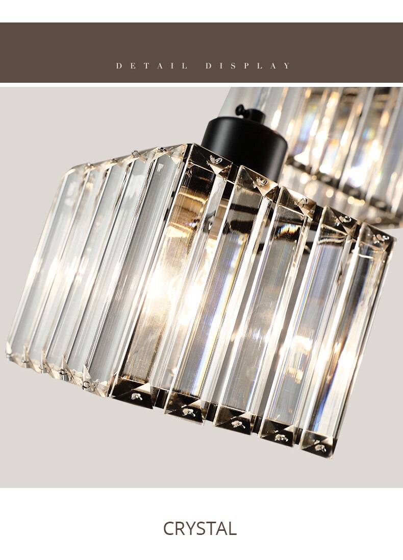 Suspension en verre carrée à LED design - vue 9 sur 12