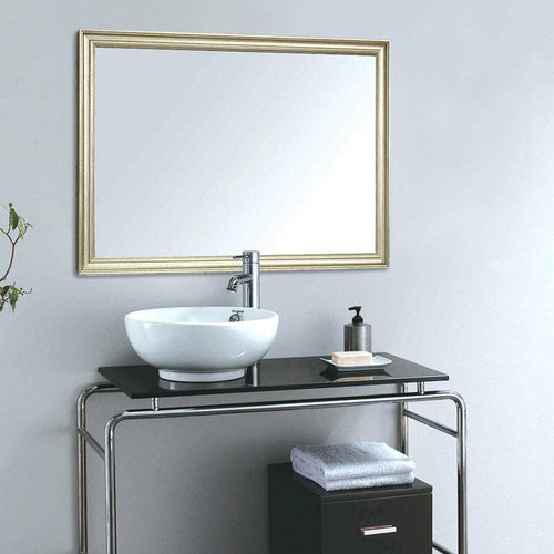 Miroir mural rectangulaire avec cadre en métal Narrow