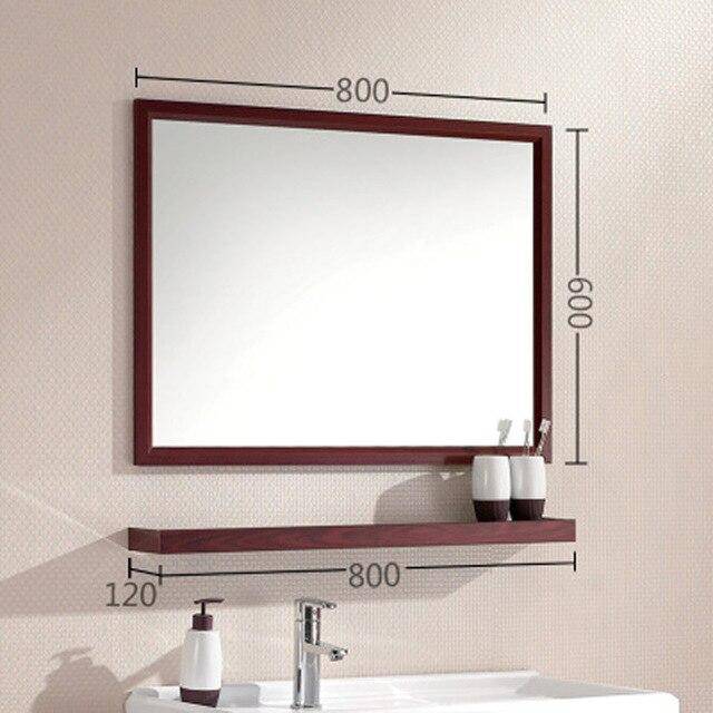 Miroir mural rectangulaire en aluminium Shelf - vue 9 sur 16