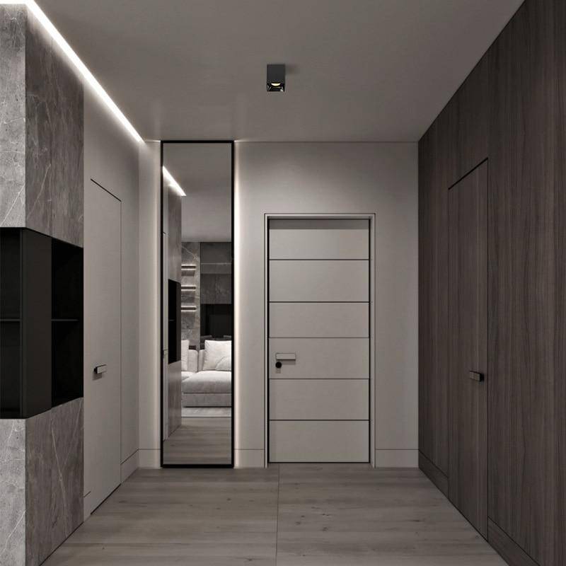 Spot moderne carré LED au style géométrique design Loft - vue 4 sur 6