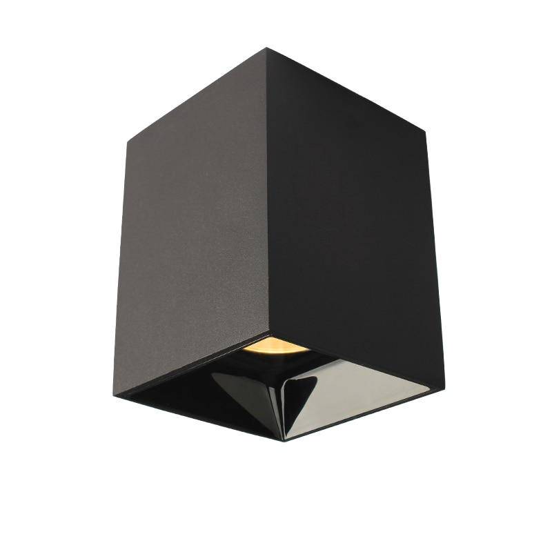 Spot moderne carré LED au style géométrique design Loft - vue 5 sur 6