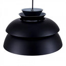 Suspension LED design noire vintage en alumnium