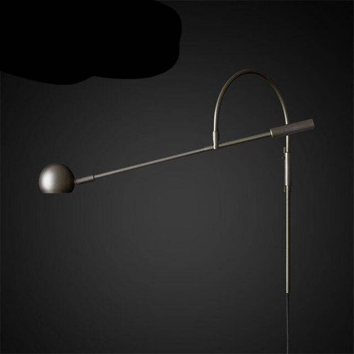 LED-Wandleuchte in Gold mit geschwungener Metallstange Shake - vue 5 sur 7