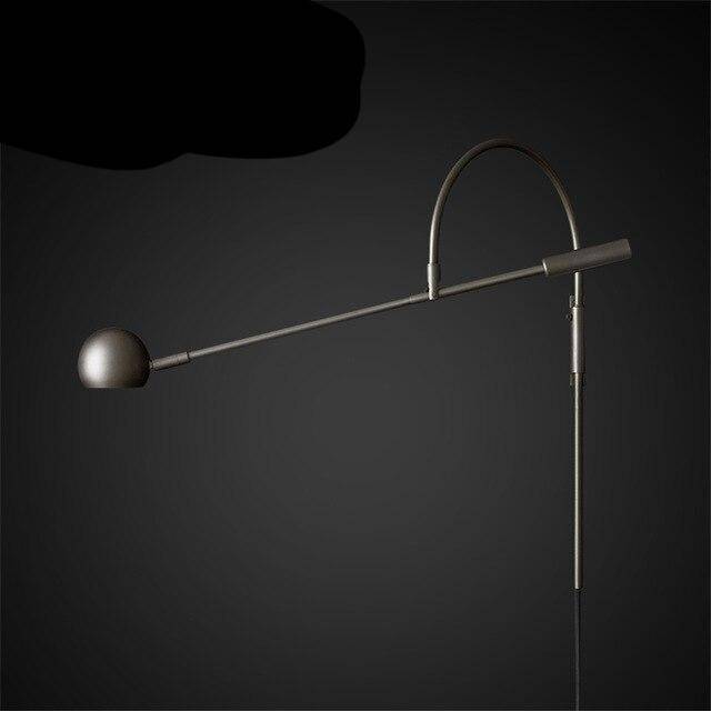 LED-Wandleuchte in Gold mit geschwungener Metallstange Shake - vue 4 sur 7
