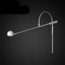 LED-Wandleuchte in Gold mit geschwungener Metallstange Shake