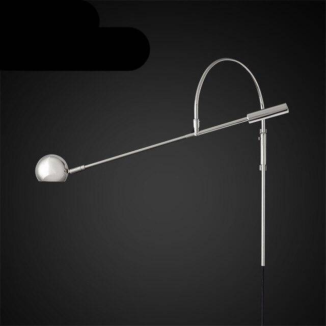 LED-Wandleuchte in Gold mit geschwungener Metallstange Shake - vue 7 sur 7